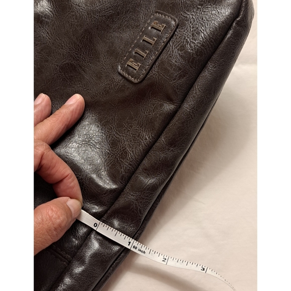 ELLE FRANCE LAPTOP COMPUTER CARRYING BAG BROWN 17 INCH - Picture 5 of 8